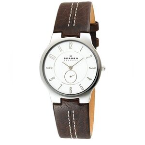 Skagen Denmark Men's Watch T433XLSL1 Silver Dial Case